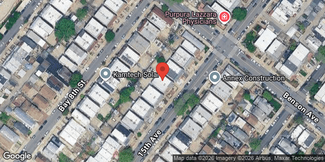 Aerial map of 8704 15 AVENUE, Brooklyn