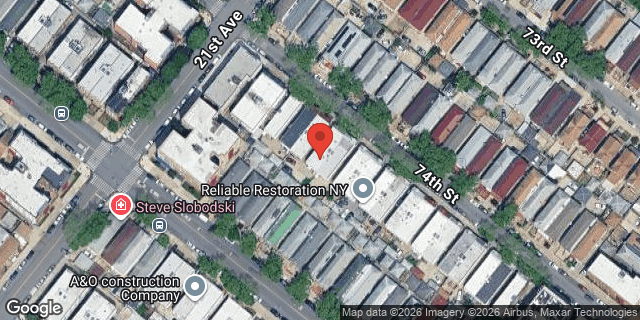 Aerial map of 2124 74 STREET, Brooklyn