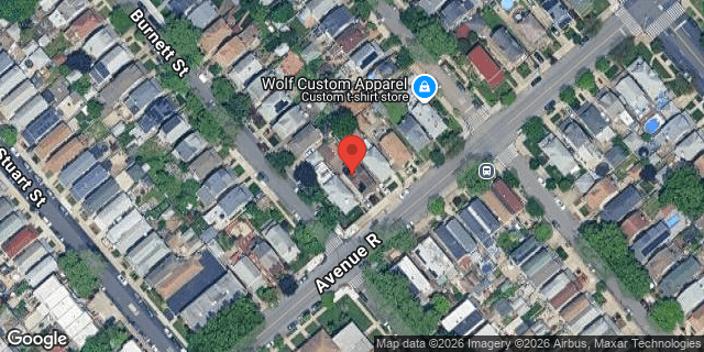 Aerial map of 3023 AVENUE R, Brooklyn