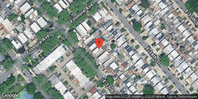 Aerial map of 1919 EAST 33 STREET, Brooklyn