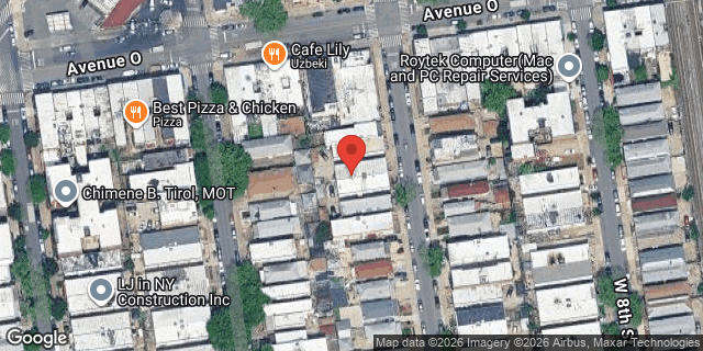 Aerial map of 1520 WEST 9 STREET, Brooklyn