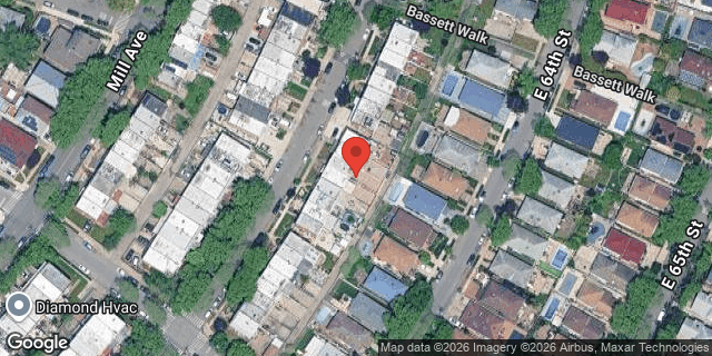 Aerial map of 2523 EAST 63 STREET, Brooklyn
