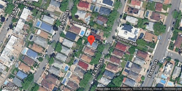Aerial map of 2506 EAST 65 STREET, Brooklyn