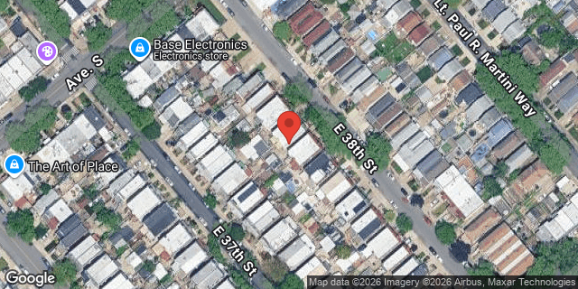 Aerial map of 2034 EAST 38 STREET, Brooklyn