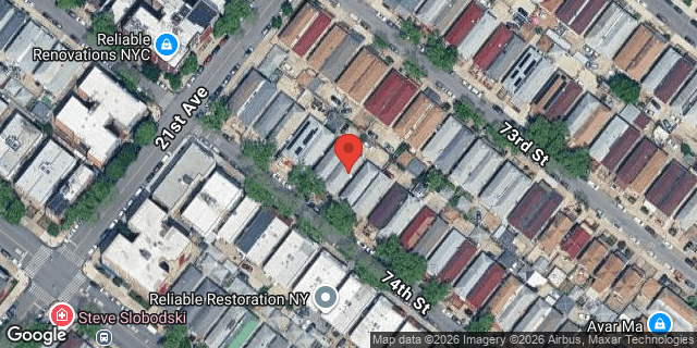 Aerial map of 2121 74 STREET, Brooklyn