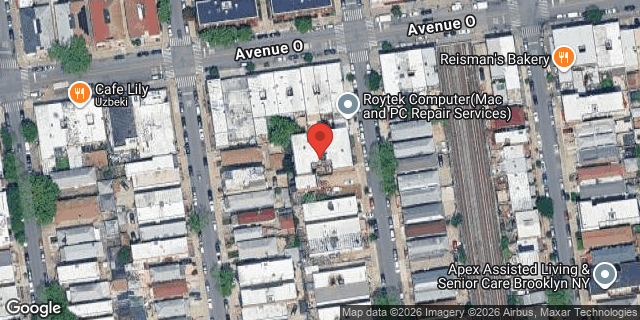 Aerial map of 1514 WEST 8 STREET, Brooklyn