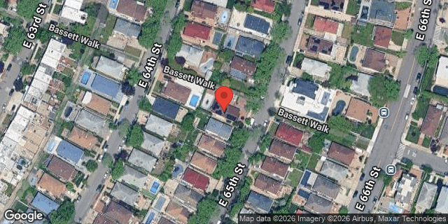 Aerial map of 2502 EAST 65 STREET, Brooklyn