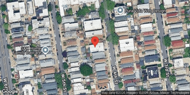 Aerial map of 1534 WEST 4 STREET, Brooklyn