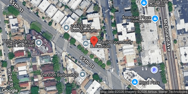 Aerial map of 2483 65 STREET, Brooklyn