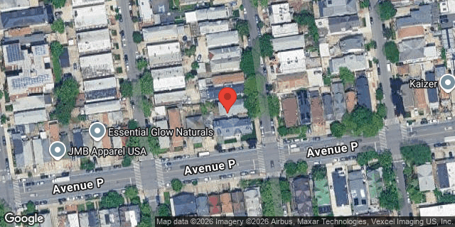 Aerial map of 1594 EAST 9 STREET, Brooklyn
