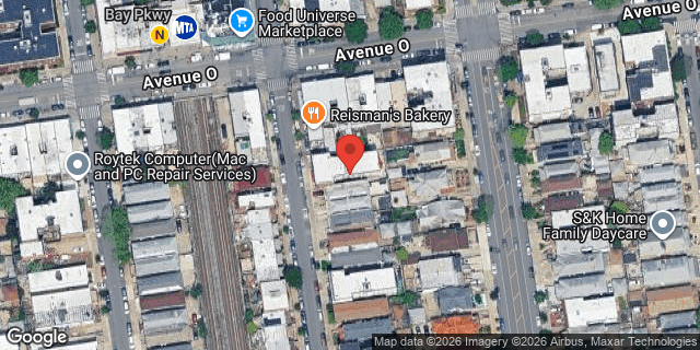 Aerial map of 1513 WEST 7 STREET, Brooklyn