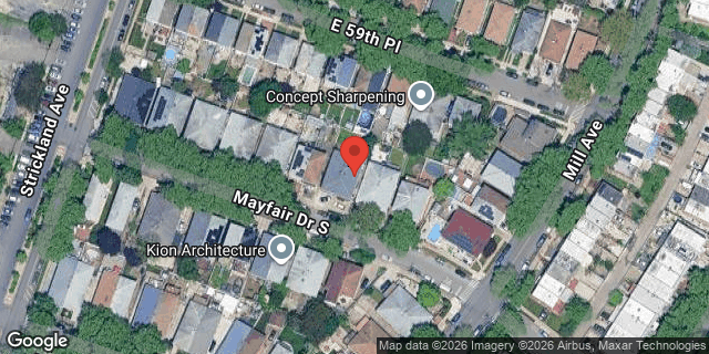 Aerial map of 584 MAYFAIR DRIVE SOUTH, Brooklyn