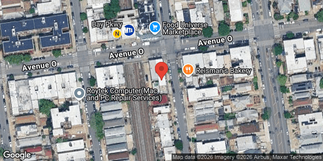 Aerial map of 104 AVENUE O, Brooklyn
