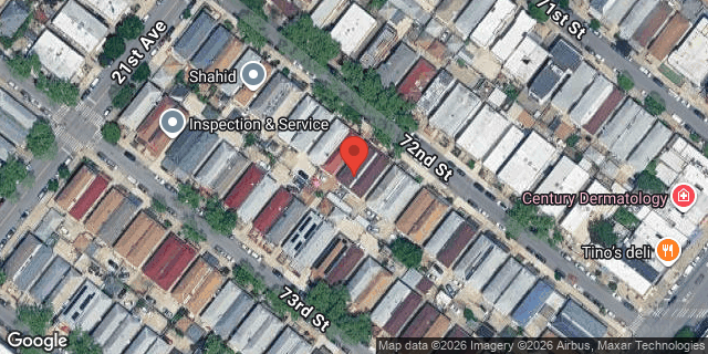 Aerial map of 2134 72 STREET, Brooklyn