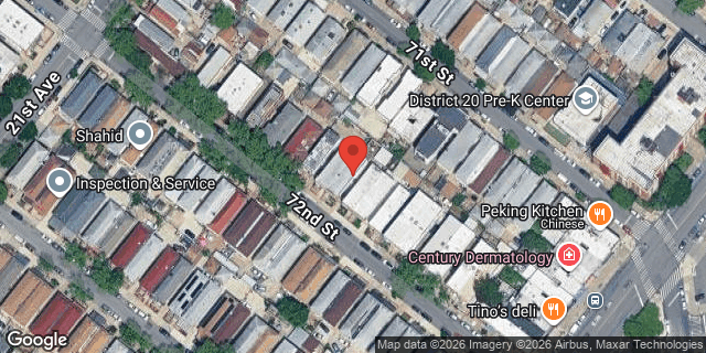 Aerial map of 2143 72 STREET, Brooklyn