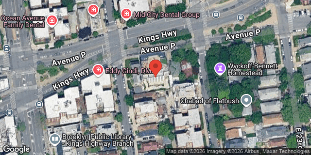 Aerial map of 2108 AVENUE P, Brooklyn