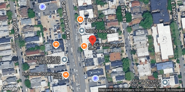 Aerial map of 1907 CONEY ISLAND AVENUE, Brooklyn