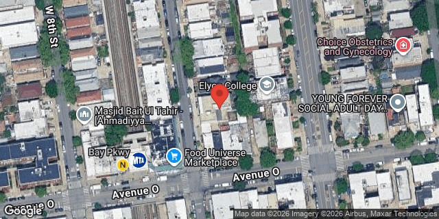 Aerial map of 1409 WEST 7 STREET, Brooklyn