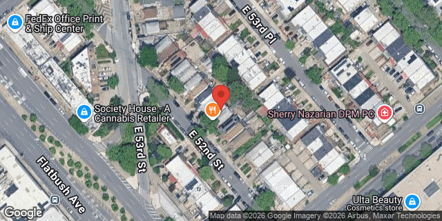 Aerial map of 2051 EAST 52 STREET, Brooklyn