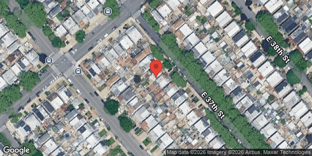 Aerial map of 1922 EAST 37 STREET, Brooklyn