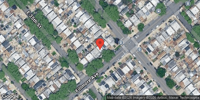 Aerial map of 3515 FILLMORE AVENUE, Brooklyn