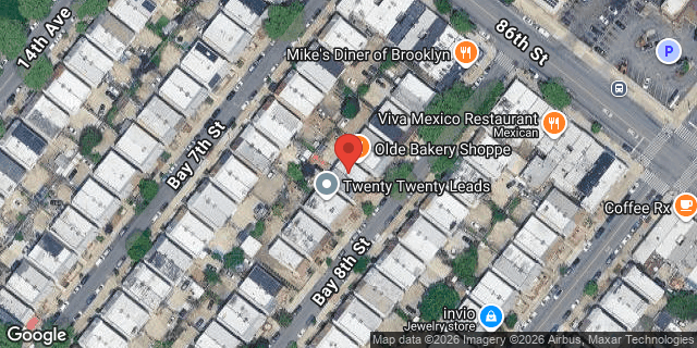 Aerial map of 30 BAY 8 STREET, Brooklyn