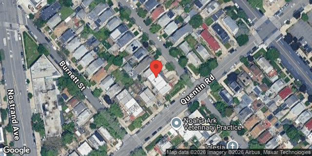 Aerial map of 1676 MADISON PLACE, Brooklyn