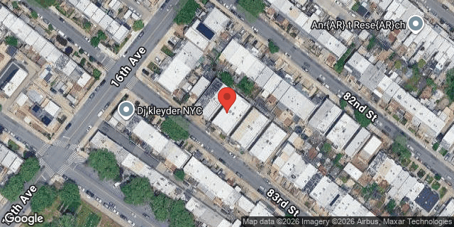Aerial map of 1623 83 STREET, Brooklyn