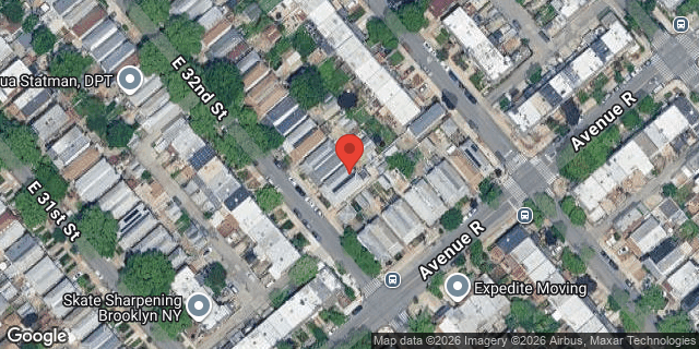 Aerial map of 1769 EAST 32 STREET, Brooklyn