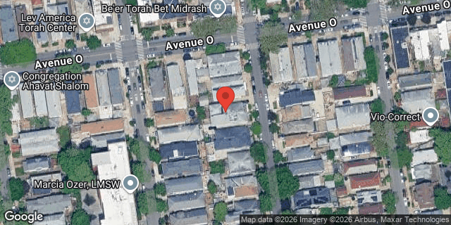 Aerial map of 1516 EAST 9 STREET, Brooklyn