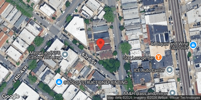 Aerial map of 1468 DAHILL ROAD, Brooklyn