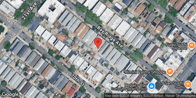 Aerial map of 2142 BAY RIDGE AVENUE, Brooklyn
