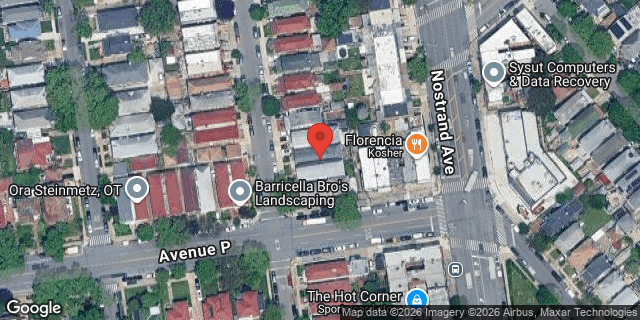 Aerial map of 1593 EAST 29 STREET, Brooklyn