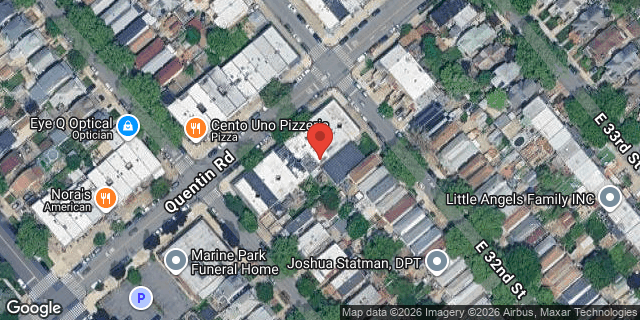 Aerial map of 3114 QUENTIN ROAD, Brooklyn