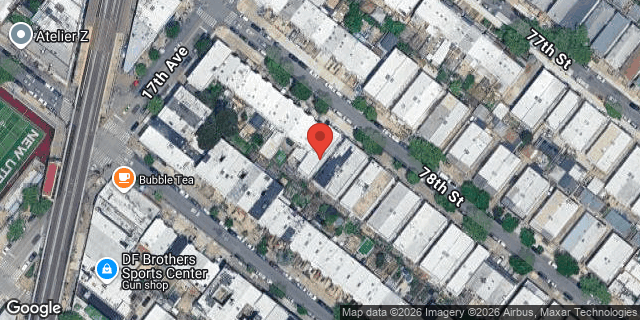 Aerial map of 1726 78 STREET, Brooklyn