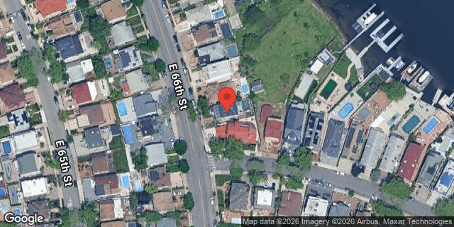 Aerial map of 2343 EAST 66 STREET, Brooklyn