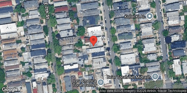 Aerial map of 1474 EAST 8 STREET, Brooklyn