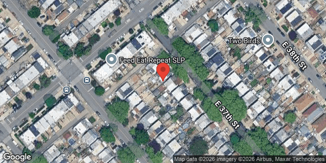 Aerial map of 1818 EAST 37 STREET, Brooklyn