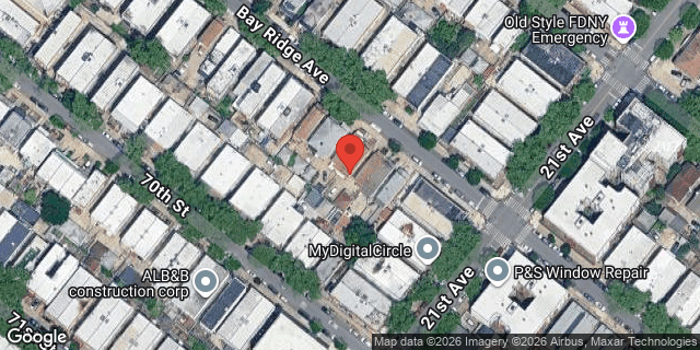 Aerial map of 2064 BAY RIDGE AVENUE, Brooklyn