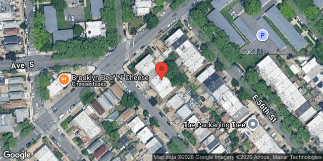 Aerial map of 2009 EAST 55 STREET, Brooklyn