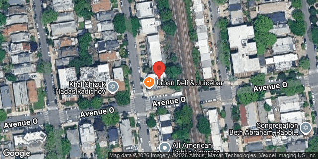 Aerial map of 1497 EAST 15 STREET, Brooklyn