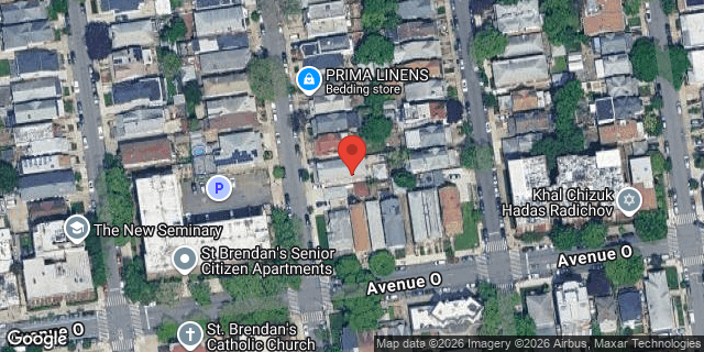 Aerial map of 1487 EAST 13 STREET, Brooklyn