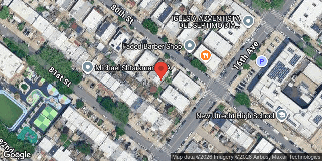 Aerial map of 1572 80 STREET, Brooklyn