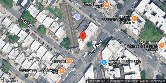 Aerial map of 6514 BAY PARKWAY, Brooklyn