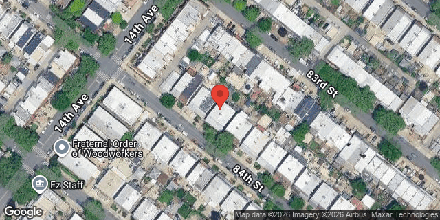 Aerial map of 1423 84 STREET, Brooklyn