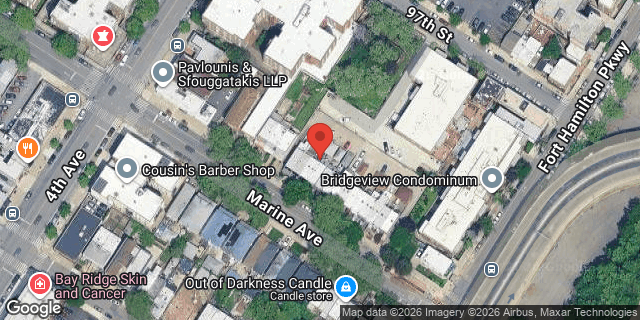 Aerial map of 431 MARINE AVENUE, Brooklyn