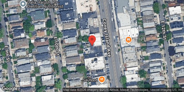 Aerial map of 1786 CONEY ISLAND AVENUE, Brooklyn