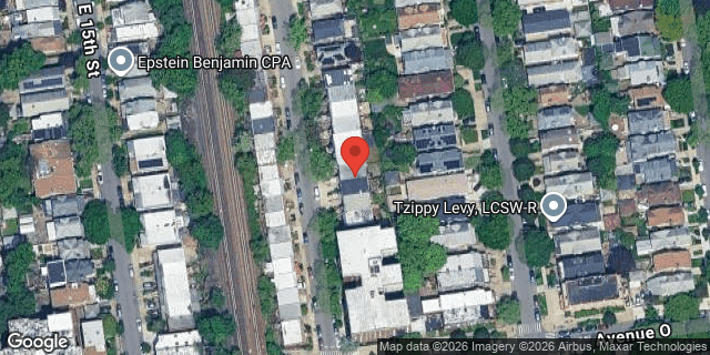 Aerial map of 1475 EAST 16 STREET, Brooklyn