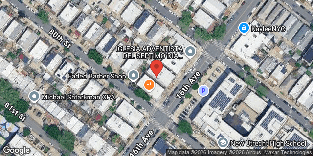 Aerial map of 7916 16 AVENUE, Brooklyn
