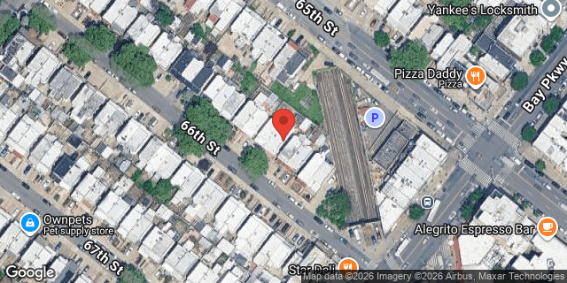 Aerial map of 2155 66 STREET, Brooklyn